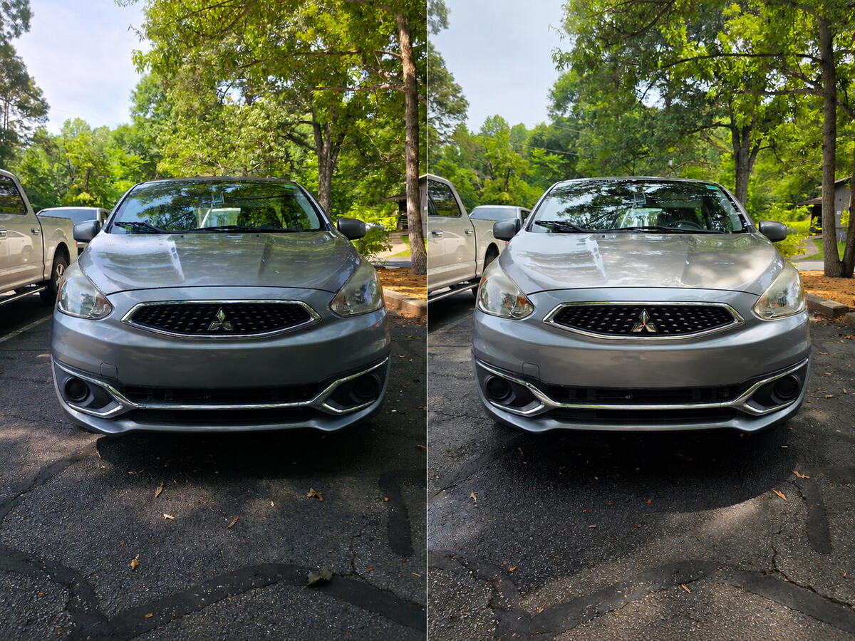 Before & After Mitsubishi Mirage