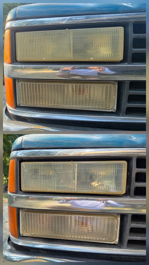Headlight Restoration With Ceramic/UV Coating
